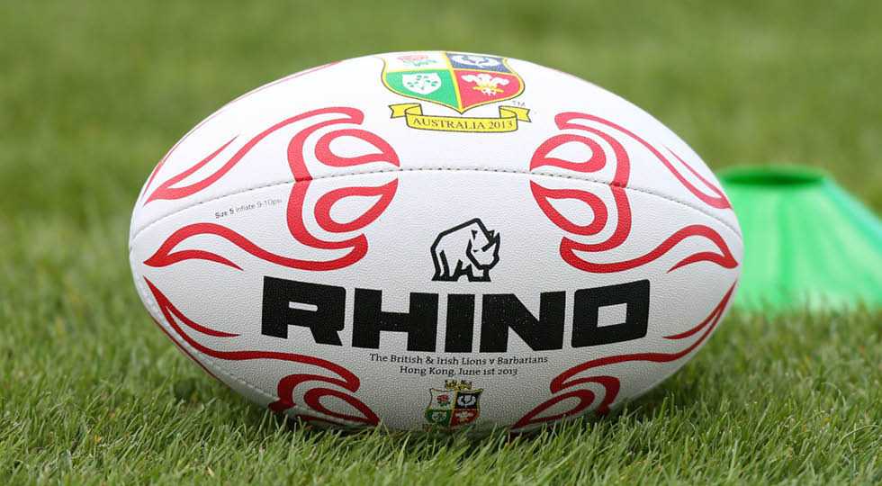 Ballon officiel du match des British & Irish Lions contre les Barbarians pour l'ouverture de leur tournée de 2013