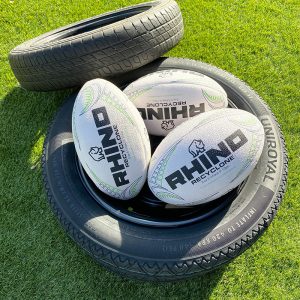 Ballon rugby RECYCLONE disponible en tailles 3, 4 et 5 – idéal pour tous les âges